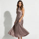 Jasmine | Satin Skirt with Signature Detail