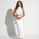 Jasmine | Satin Skirt with Signature Detail