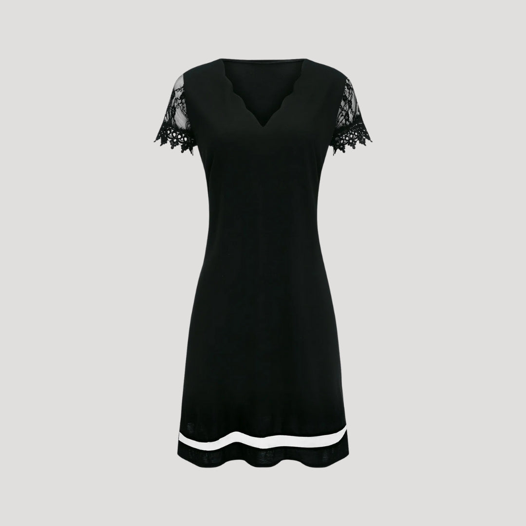Jean | Lace V-Neck Mini Dress