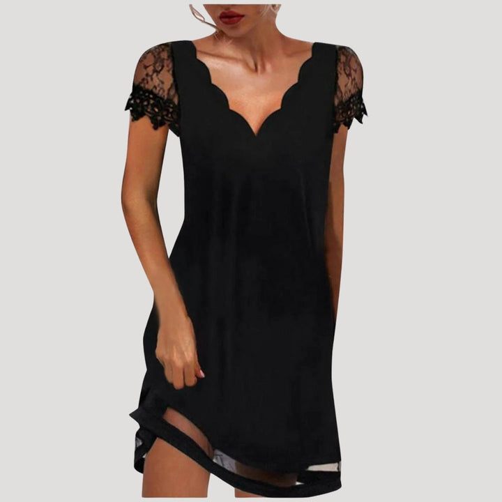 Jean | Lace V-Neck Mini Dress