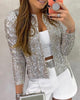 Joanna | Sequin Jacket with Classic Collar