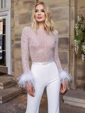Jocelyn | Sequin Jumpsuit with Signature Detail
