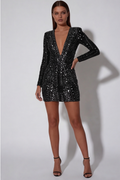 Josephine | Sequin V-Neck Mini Dress