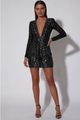 Josephine | Sequin V-Neck Mini Dress