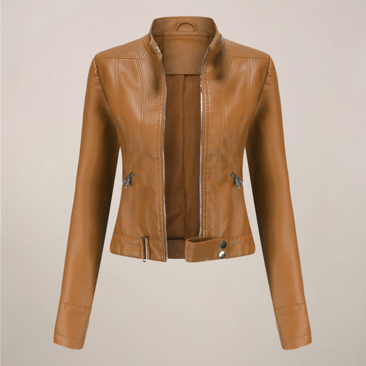 Junia | Leather Jacket with Tailored Detail