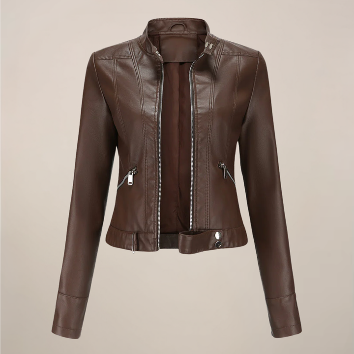Junia | Leather Jacket with Tailored Detail