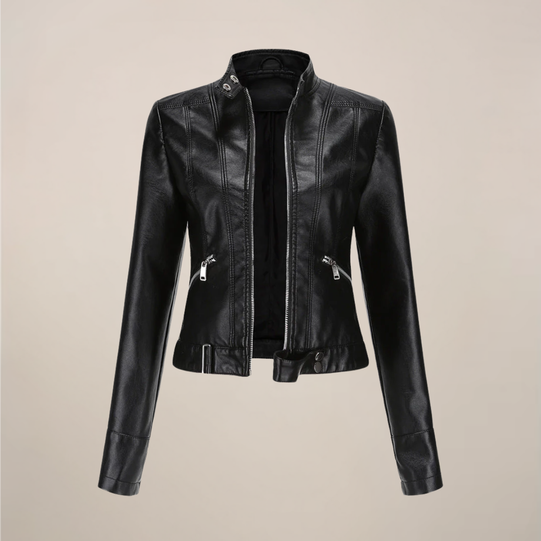 Junia | Leather Jacket with Tailored Detail