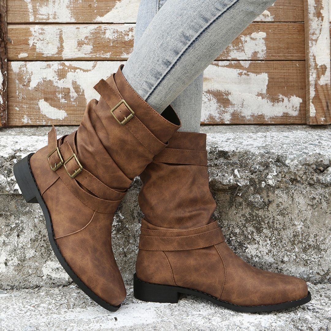 Keira | Ankle Boots with Buckle Detail