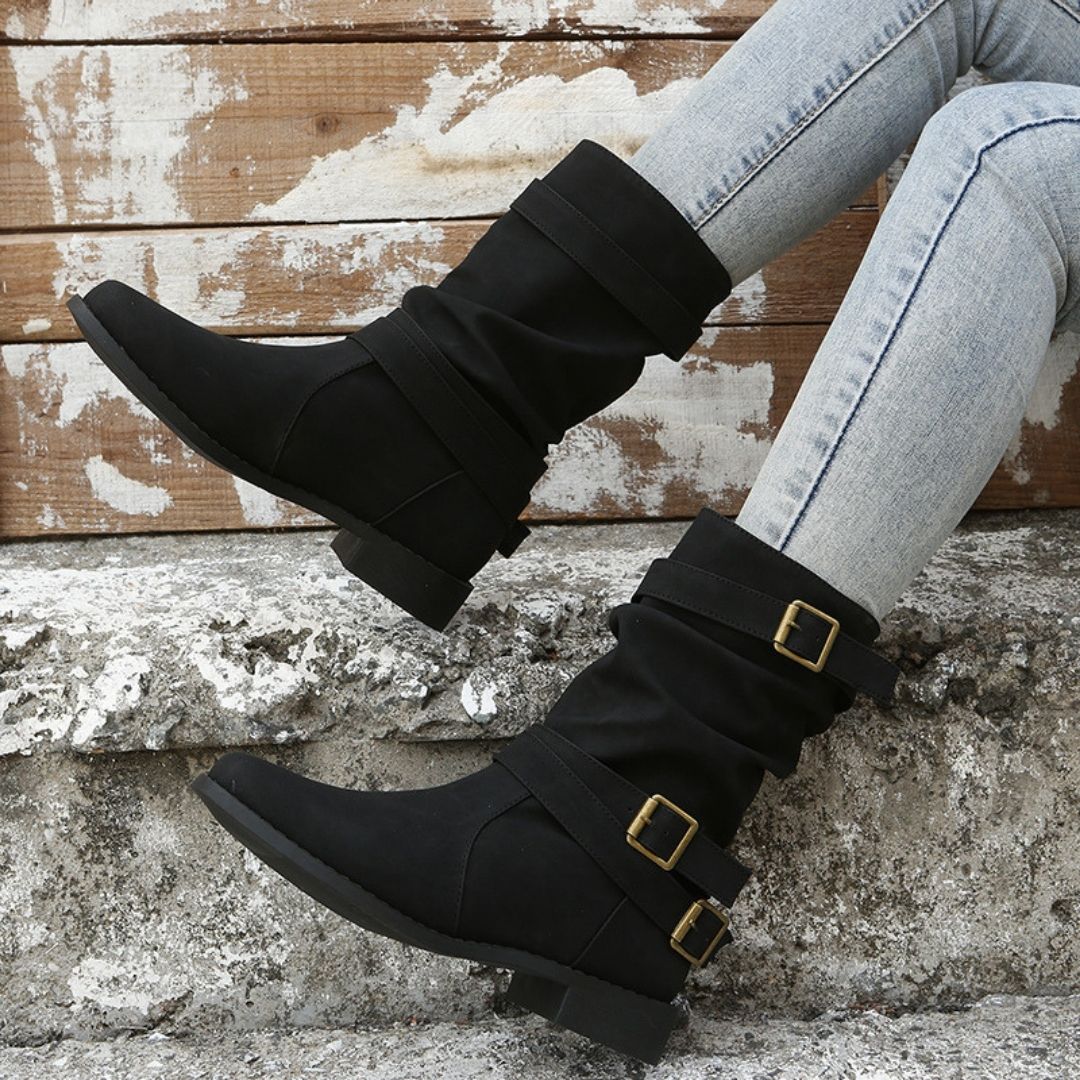 Keira | Ankle Boots with Buckle Detail