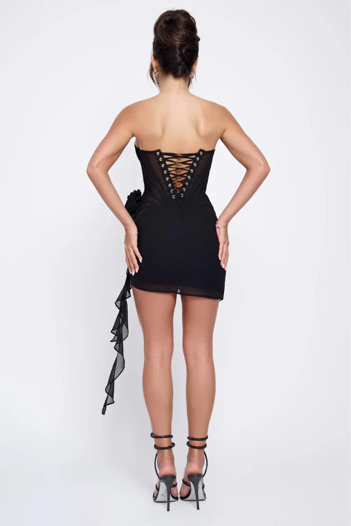 Lena | Strapless Dress with Refined Detail