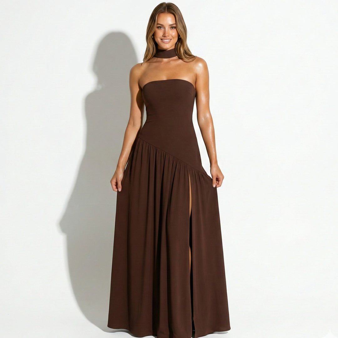 Liana | Strapless Dress with Refined Detail