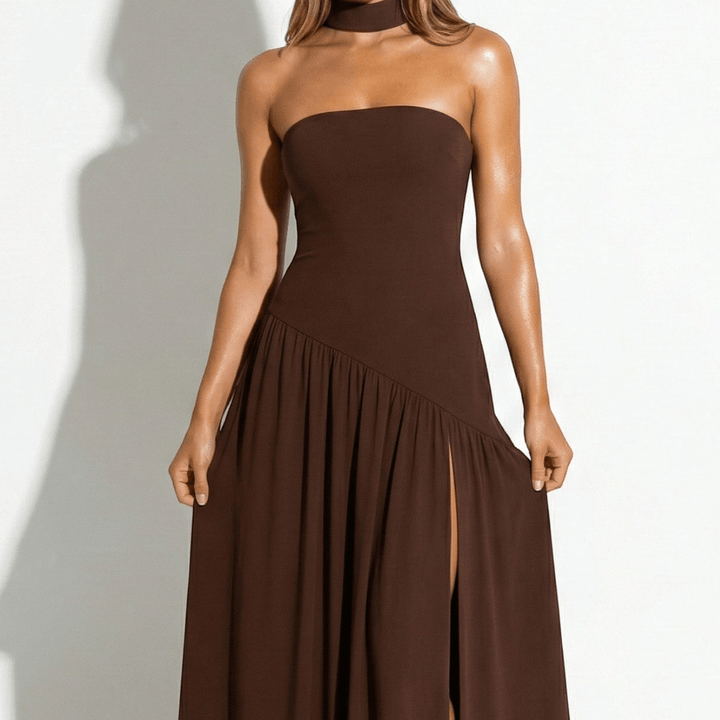 Liana | Strapless Dress with Refined Detail