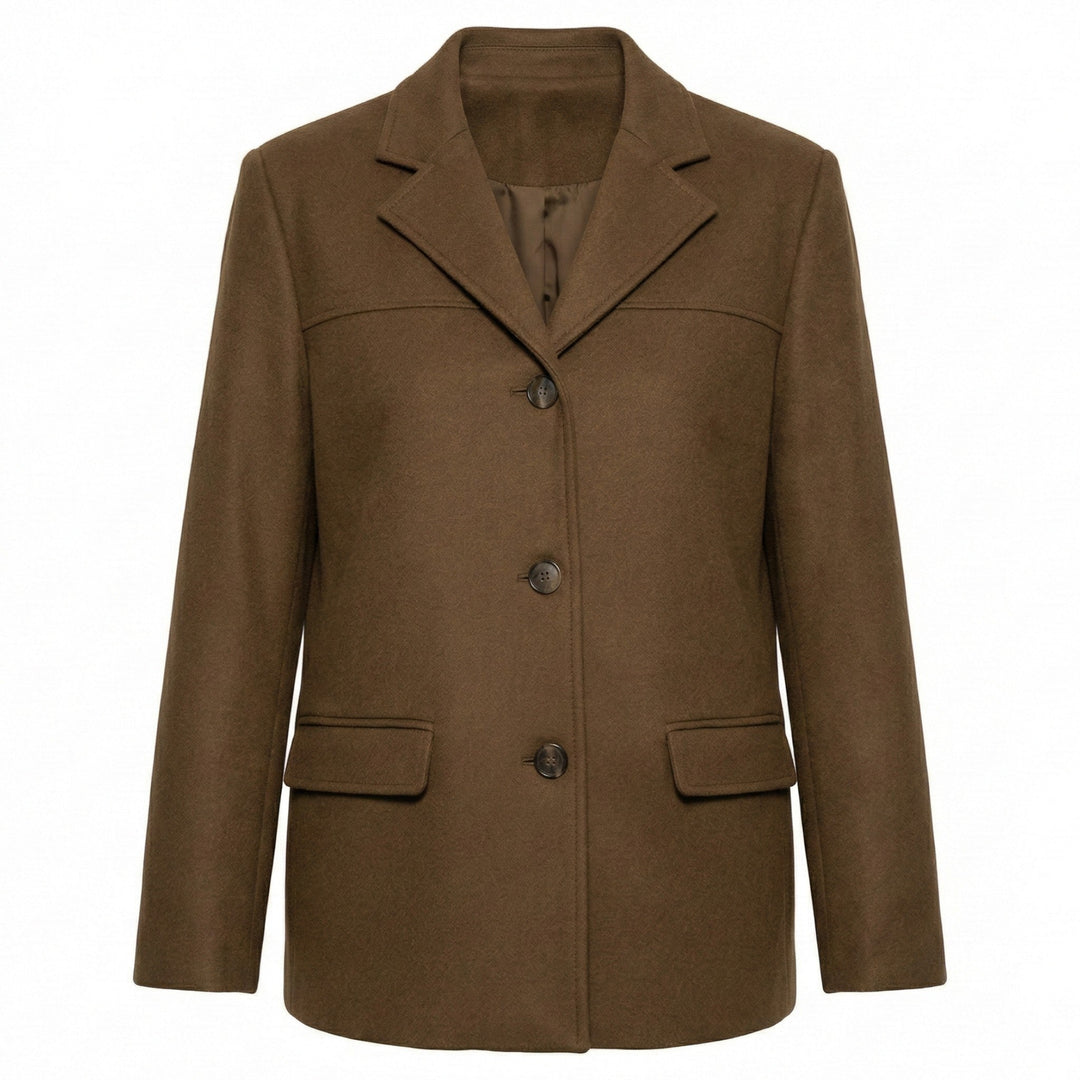 Loretta | Suede Blazer with Button Front