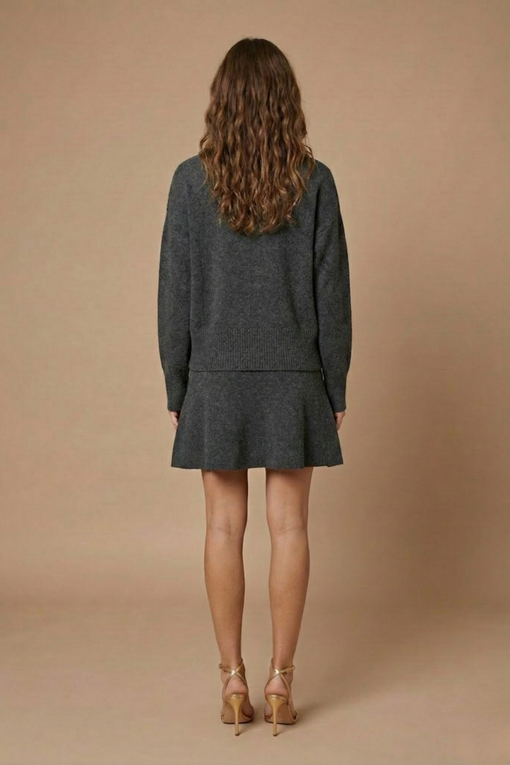 Madalina | Knit Skirt with Signature Detail