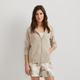 Women's full-zip hooded sweatshirt with front pockets