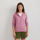 Women's full-zip hooded sweatshirt with front pockets