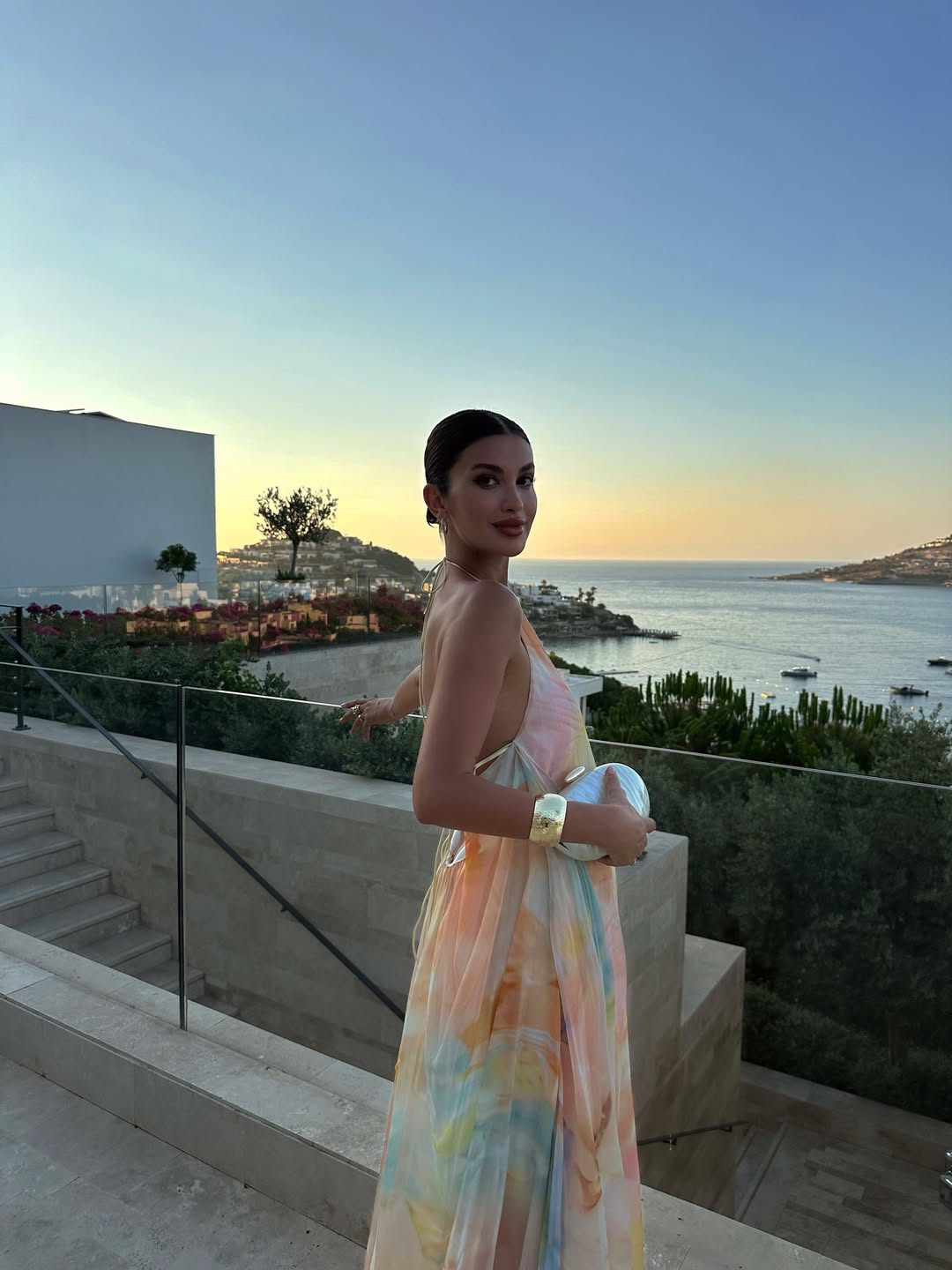 Halter Neck Maxi Dress for Women, Open Tie Back