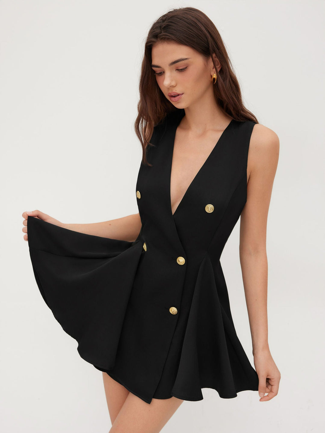 Esme | Mini Dress with Double-Breasted Design