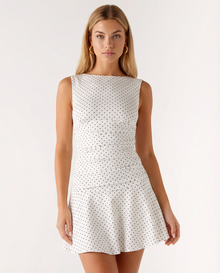 Emma | Polkadot Sleeveless Mini Dress