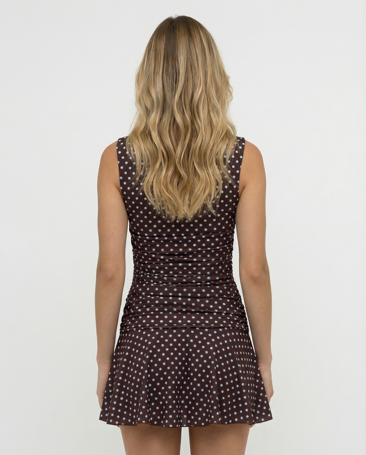 Emma | Polkadot Sleeveless Mini Dress