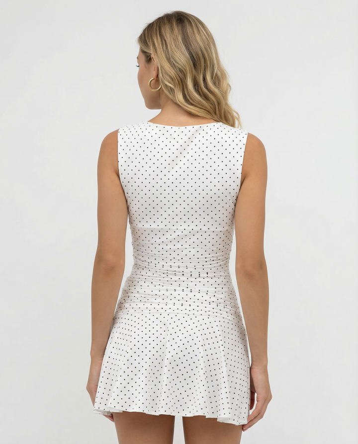 Emma | Polkadot Sleeveless Mini Dress