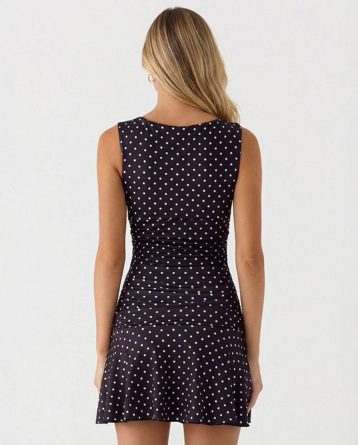 Emma | Polkadot Sleeveless Mini Dress