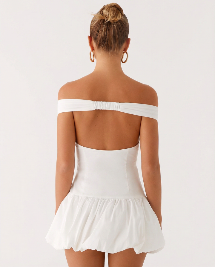Emilia | Off Shoulder Sleeveless Mini Dress