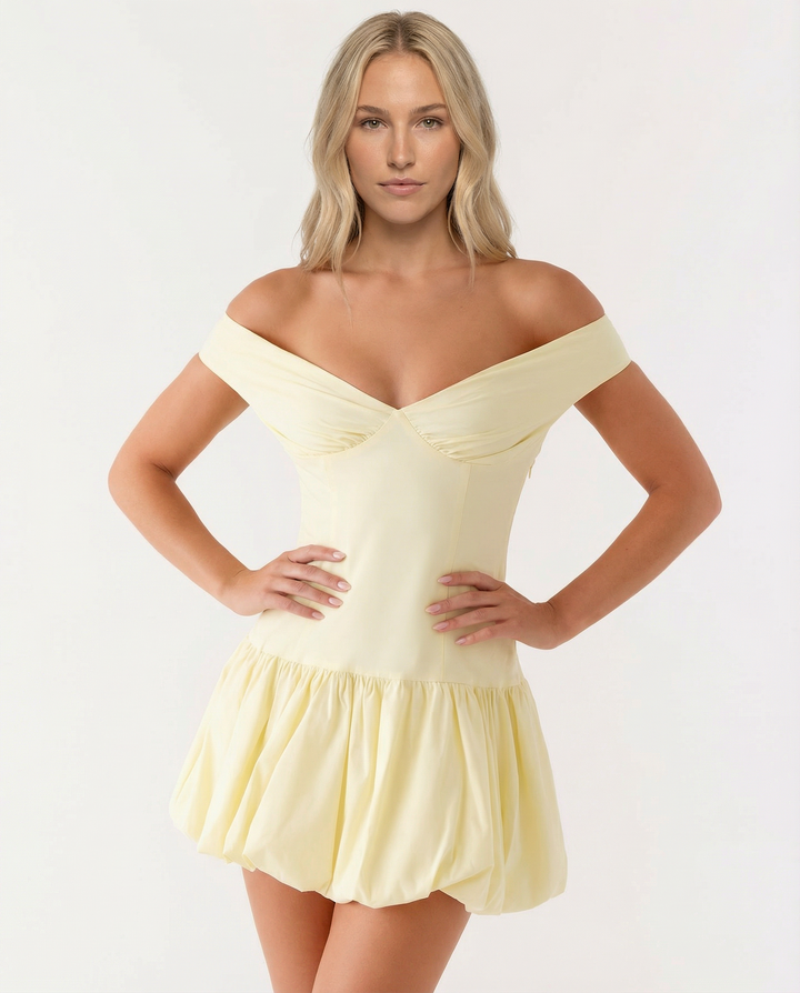 Emilia | Off Shoulder Sleeveless Mini Dress