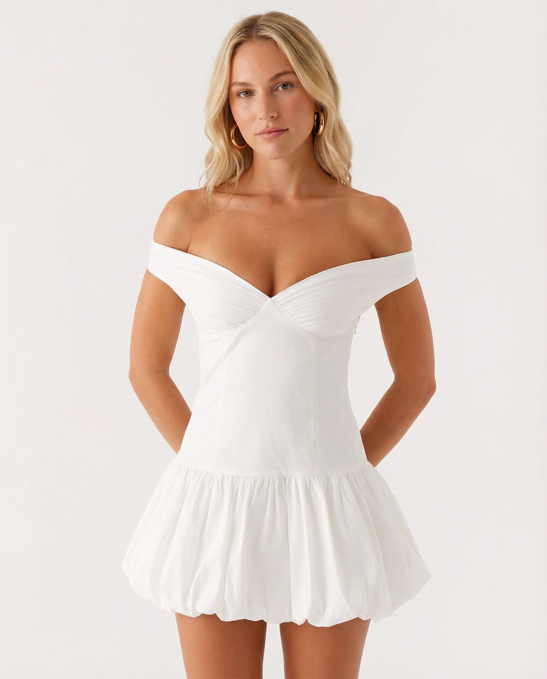 Emilia | Off Shoulder Sleeveless Mini Dress
