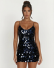 Eliana | Mini Dress with Disc Sequin Finish