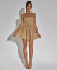Elara | Strapless Mini Dress with Bow Detail