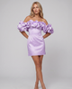 Corinne | Mini Dress with Off-Shoulder Ruffle Sleeves