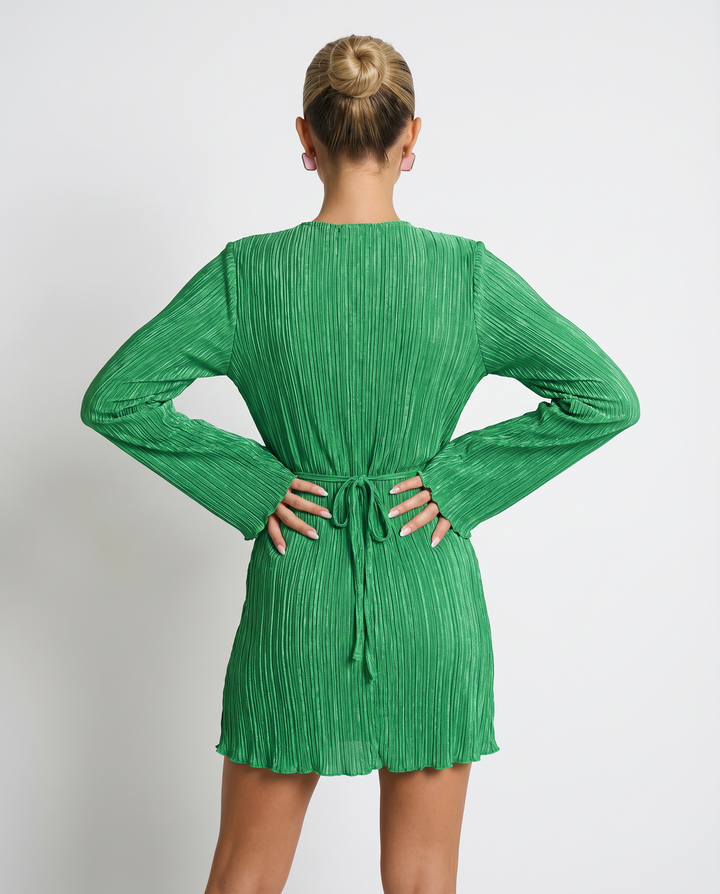 Clea | Mini Dress with Pleated Texture
