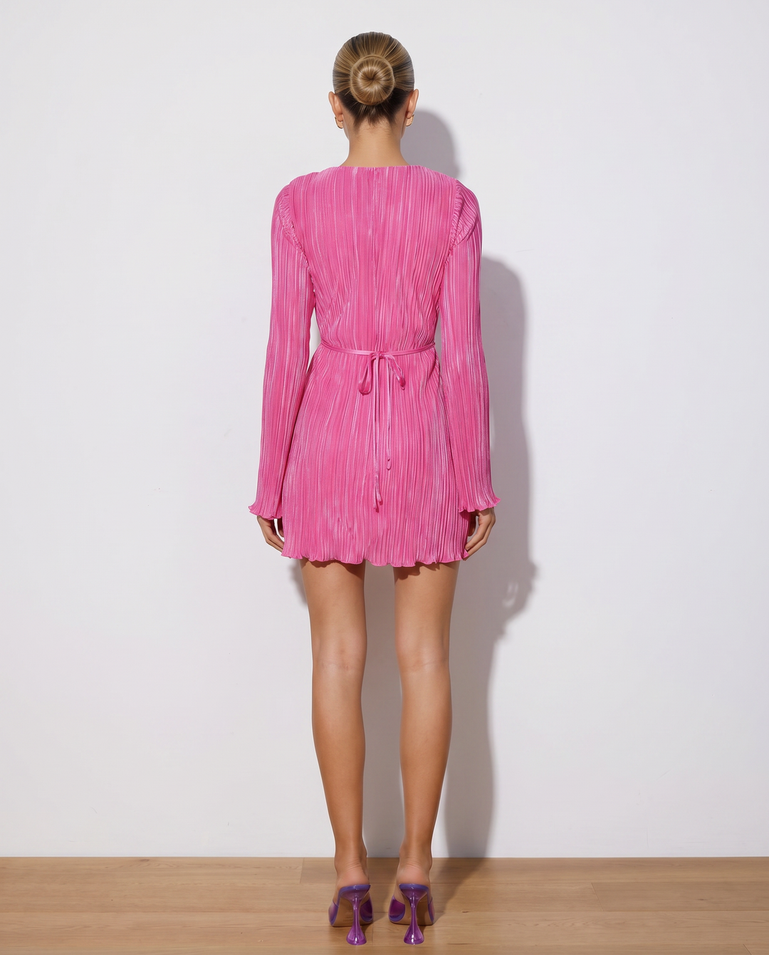 Clea | Mini Dress with Pleated Texture