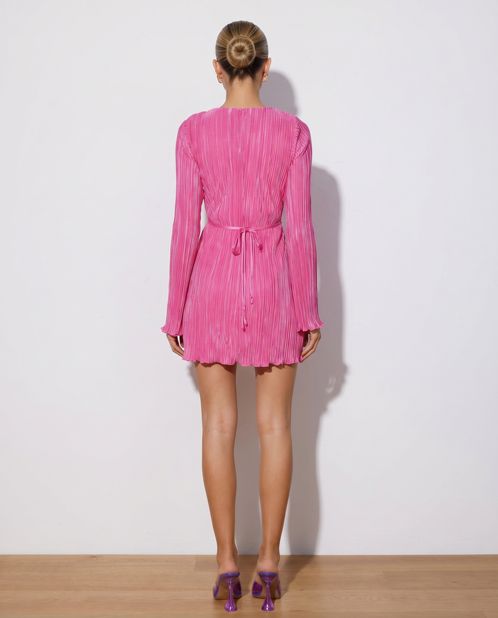 Clea | Mini Dress with Pleated Texture