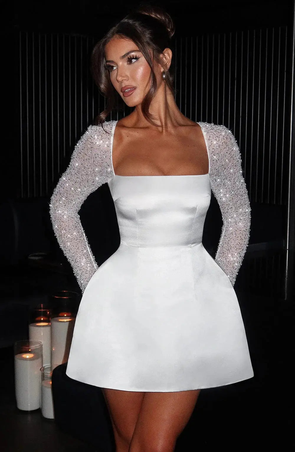 Megan | Elegant Dress with Refined Detail