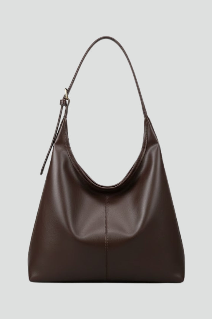 Large women's shoulder tote bag with long straps and roomy interior