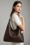 Large women's shoulder tote bag with long straps and roomy interior