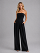 Cora | Strapless Wide Leg Jumpsuit