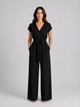 Naia | Relaxed Tie Waist Wide Leg Jumpsuit