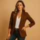 Women's Fitted Blazer, One Button, Red