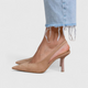 Women's Pointed Heel Pumps, Tan, Slingback